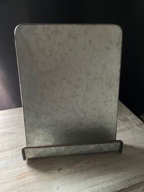 Galvanized Metal Tabletop Easel
